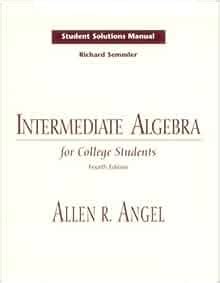 Students solutions manual for intermediate algebra. - 2011 bmw x5 x6 owners manual with nav sec.