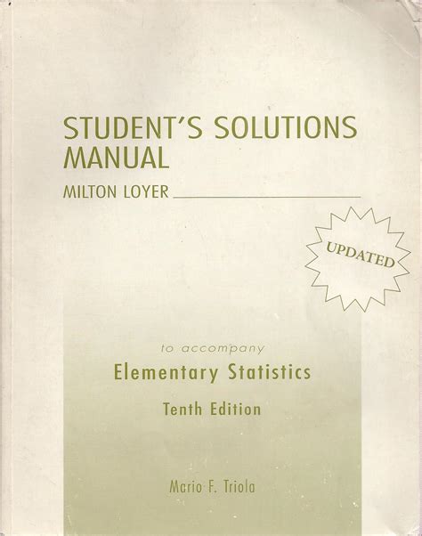 Students solutions manual to accompany elementary statistics tenth edition. - Rns e navigation system user guide.