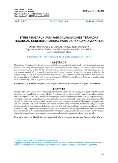 Studi pengaruh jari