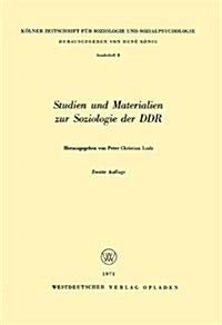 Studien und materialien zur soziologie der ddr. - 2002 sportster 1200 custom repair manual.