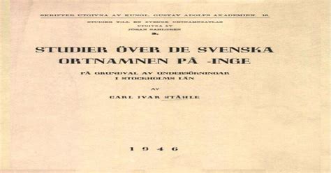 Studier över de svenska ortnamnen pȧ inge pȧ grundval av undersökningar i stockholms län. - Ibm jcl manual z and os.