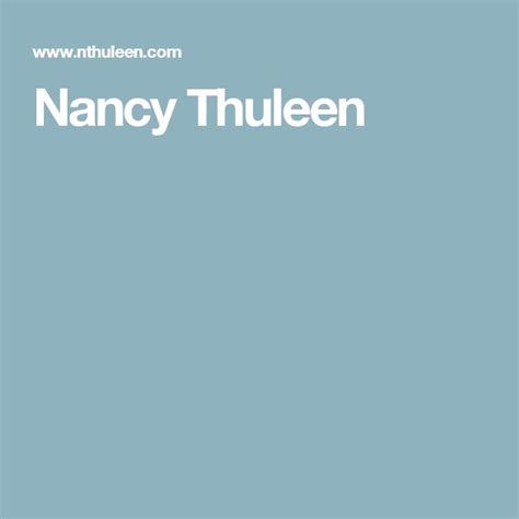 Studies: Nancy Thuleen