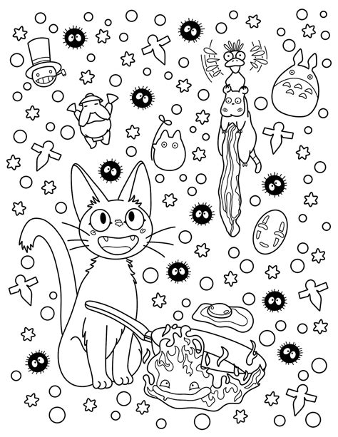 Studio Ghibli Coloring Pages