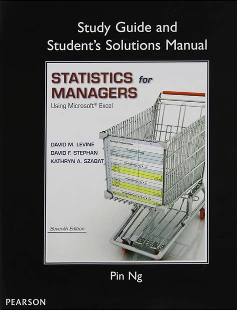 Study Guide And Student Solutions Manual Statistics For Management Sixth Edition