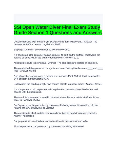 Study Guide Answers Ssi