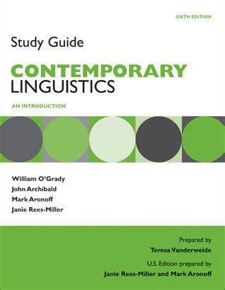Study Guide Contemporary Linguistics An Introduction