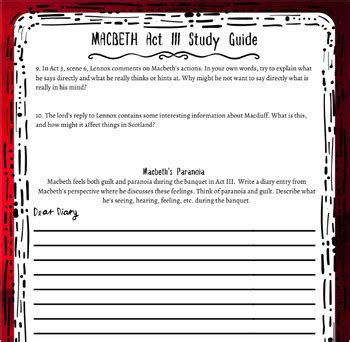 Study Macbeth For Guides