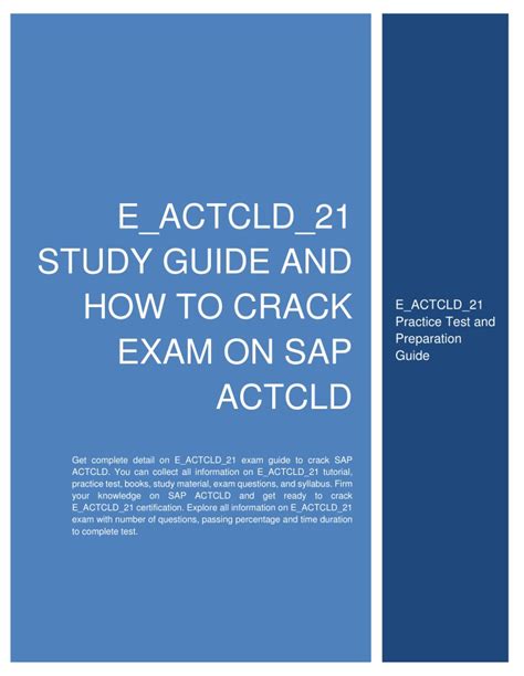 Study Materials E-ACTCLD-21 Review