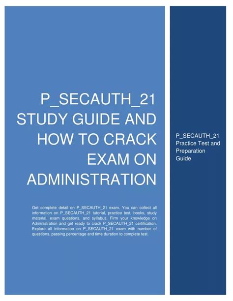 Study Materials P-SECAUTH-21 Review