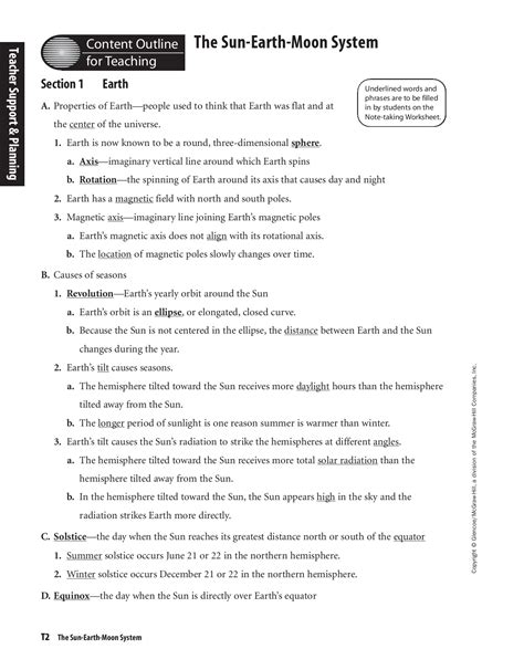 Study Sun Earth Moon Guide System Answers