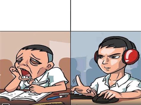 Study Time vs. Game Time Blank Template Imgflip