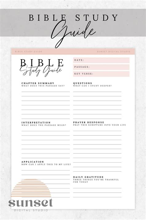 Study Vision Guide Video Bible Discussion