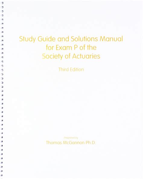 Study guide and solutions manual for exam p of the society of actuaries book by stipes pub llc. - I [i.e. primeiro] encontro nacional de linguística..
