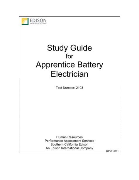 Study guide apprentice battery electrician edison international. - How to publish your poetry second edition square one writers guide.