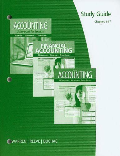 Study guide chapters 1 17 for warren reeve duchacs accounting 25th and financial accounting 13th. - Briggs strattonmicro trimmer engine repair manual.