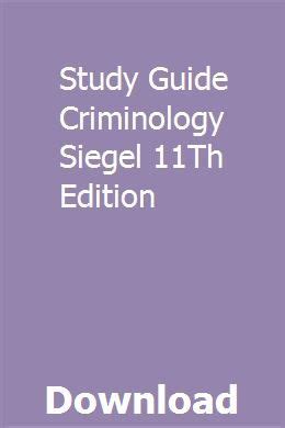 Study guide criminology siegel 11th edition. - Rockford fosgate power t1000 1bd manual.