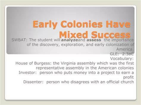Study guide early colonies have mixed success. - Portrait of linear algebra student solution manual.
