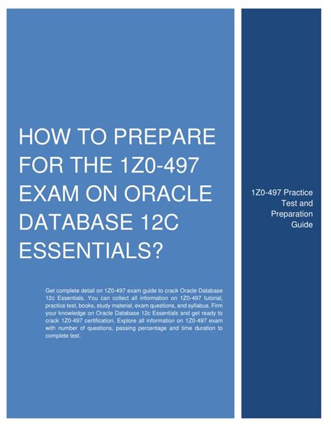 Study guide for 1z0 497 oracle database 12c essentials oracle. - 31 review guide answers for biology.