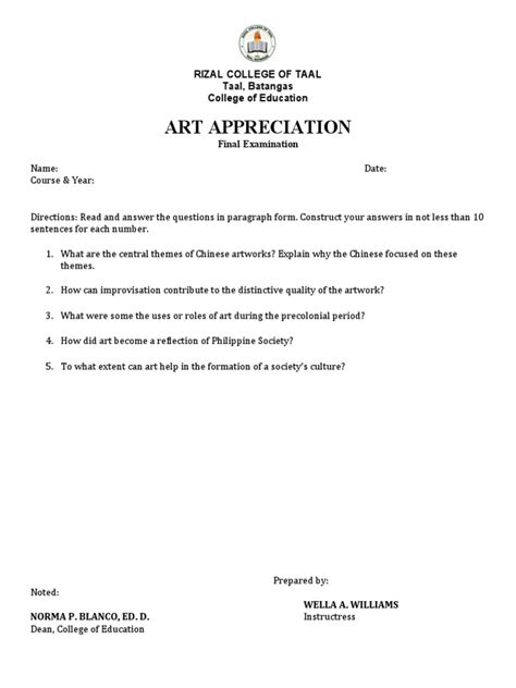 Study guide for art appreciation final exam. - Manuale bergey di batteriologia sistematica ppt.
