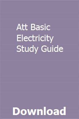 Study guide for att basic electricity test. - Plans de déclassement des activités autorisées.