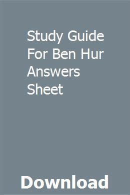 Study guide for ben hur answers sheet. - T guida per l'utente di mobile g2.