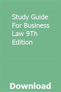 Study guide for business law 9th edition. - Case david brown 990 david brown 11070001 up parts manual.