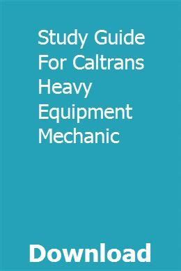 Study guide for caltrans heavy equipment mechanic. - Crossgen gm screen equipment guide crossgen rpg.
