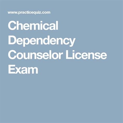 Study guide for chemical dependency license exam. - Weizen, waffen und kredite für den indischen subkontinent.