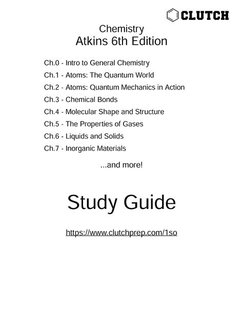 Study guide for chemical principles sixth edition by atkins peter krenos john potenza joseph 2013 paperback. - Manuel des pièces du tohatsu 9 8b.