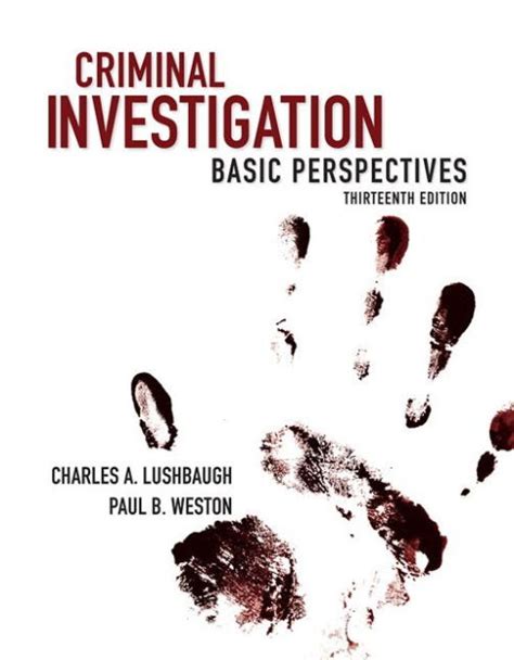 Study guide for criminal investigation basic perspectives by charles a lushbaugh. - Toyota lexus rx330 2004 model manual.