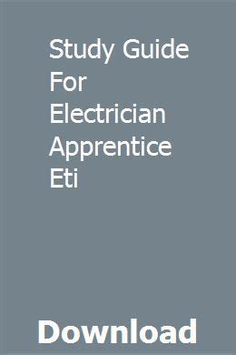 Study guide for electrician apprentice eti. - The tiny potty training book a simple guide for non coercive potty training.
