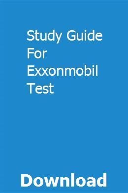 Study guide for exxon mobil test. - Prima game guide pillars of eternity.