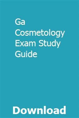 Study guide for ga cosmetology exam. - The voyager s handbook the essential guide to bluewater cruising.