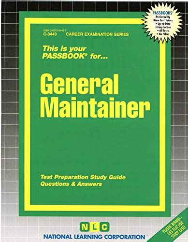 Study guide for general maintainer exam. - Manual de la bomba gorman rupp.