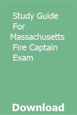 Study guide for massachusetts fire captain exam. - Network flows ahuja solutions manual 4.