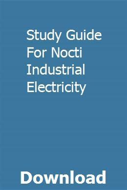 Study guide for nocti industrial electricity. - Porsche 911 912 replacement parts manual 1965 1969.