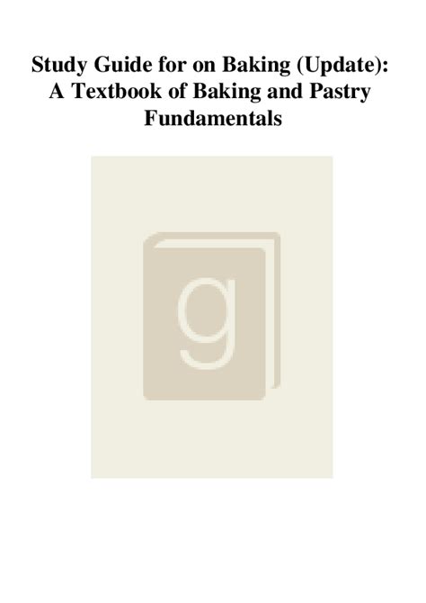 Study guide for on baking update a textbook of baking and pastry fundamentals. - Daihatsu type b diesel engine workshop manual.