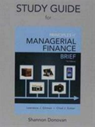 Study guide for prinicples of managerial finance. - Protección jurídico penal de la familia..