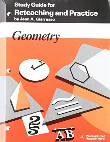 Study guide for reteaching and practice geometry. - Systematische grammatikvermittlung und spracharbeit im deutschunterricht für ausländische jugendliche.