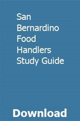 Study guide for san bernadino food handler. - Polaris service manual jet ski 650.