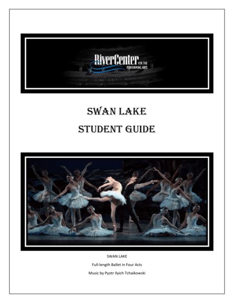 Study guide for swan lake teaching. - Parapsicologia y las ciencias naturales modernas.