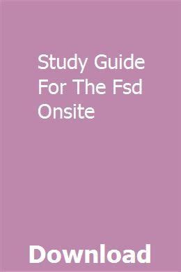 Study guide for the fsd onsite. - Nikon coolpix 5000 digital camera service repair parts list manual.