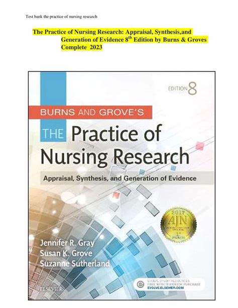 Study guide for the practice of nursing research appraisal synthesis and generation of evidence 6e. - 1995 yamaha warrior atv service reparatur wartung überholung handbuch.
