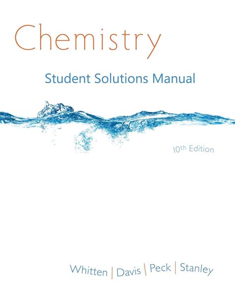 Study guide for whitten davis peck stanley s chemistry 10th. - Matemática - 2 série - 1 grau.