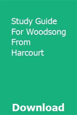 Study guide for woodsong from harcourt. - Armstrongs handbuch der personalmanagementpraxis 11. ausgabe.