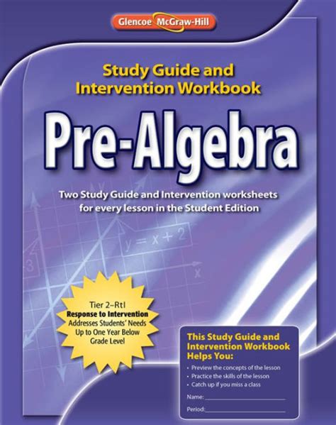 Study guide practice workbook pre algebra. - The family lawyers guide to stock options.