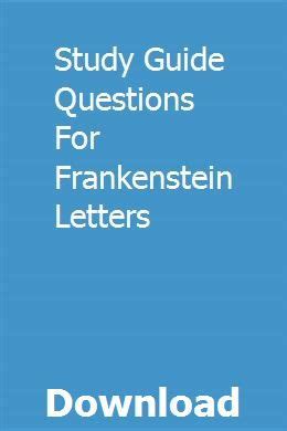 Study guide questions for frankenstein letters. - Manual de servicio de lavavajillas electrolux moremanual com aeg problemas de lavavajillas electrolux.