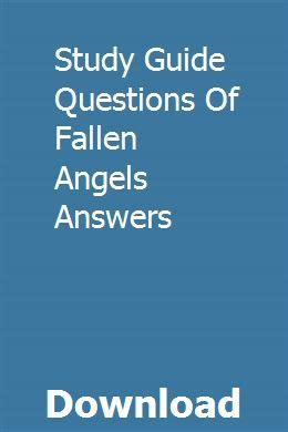 Study guide questions of fallen angels answers. - Compilatori principi tecniche strumenti soluzione download manuale.