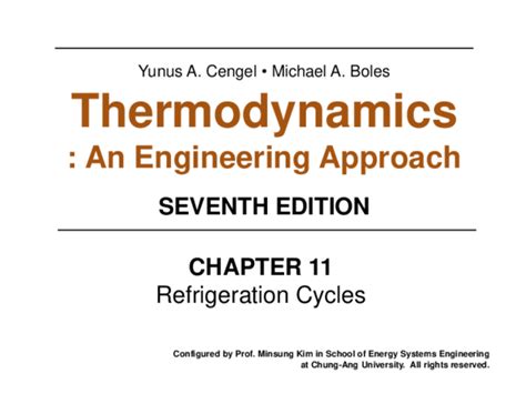 Study guide thermodynamics cengel lectures ppt. - Human engineering guide to equipment design.