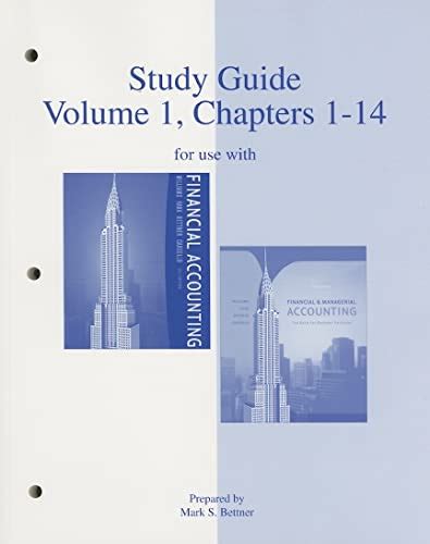 Study guide volume 1 chapters 1 14 for use with financial managerial accounting a basis for business decisions. - More radiant than the sun a handbook for working with steineraposs meditations and.
